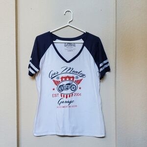 Gas Monkey S/S V Neck tee.  Size L